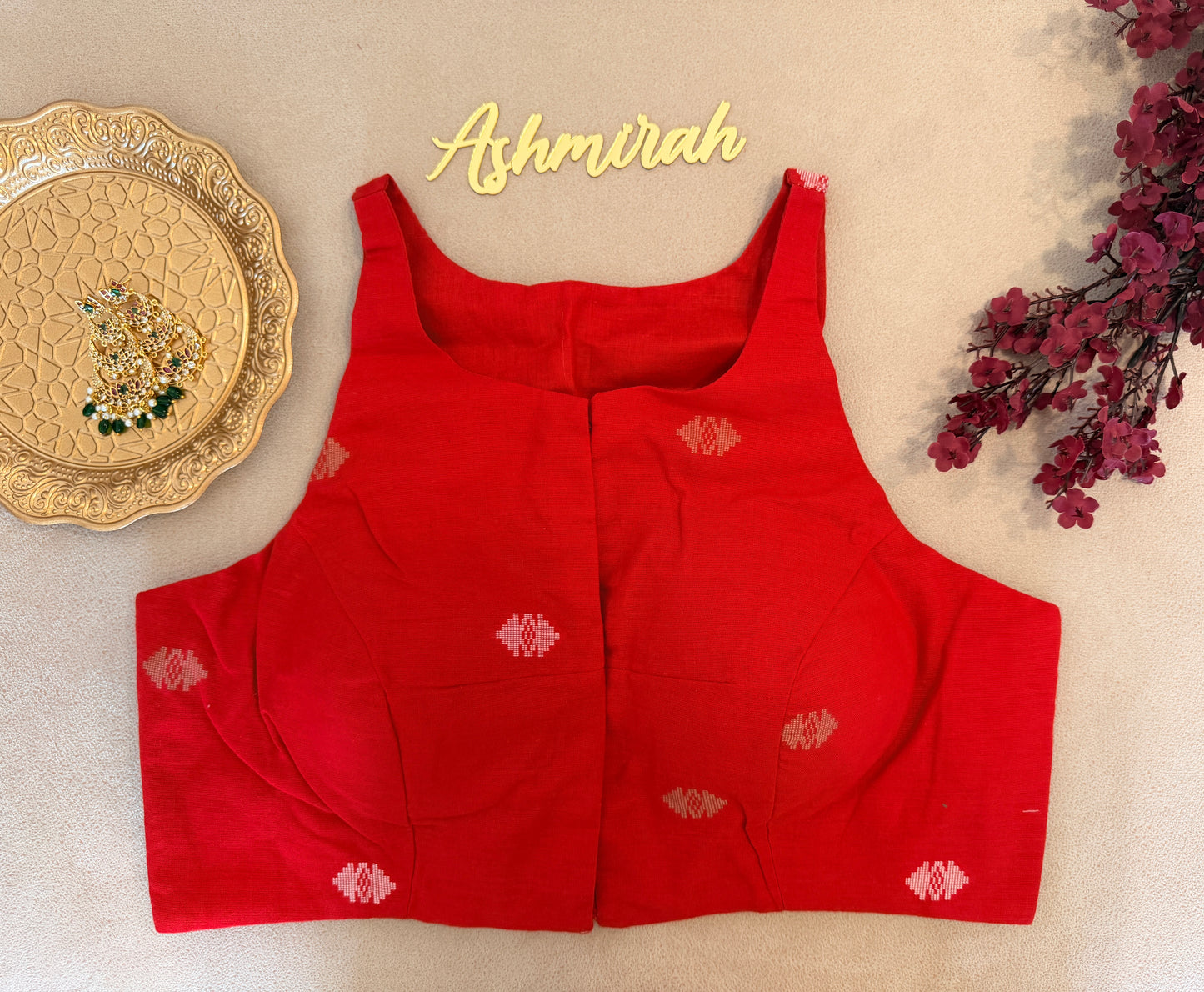 Handloom Inspired High Neck Blouse