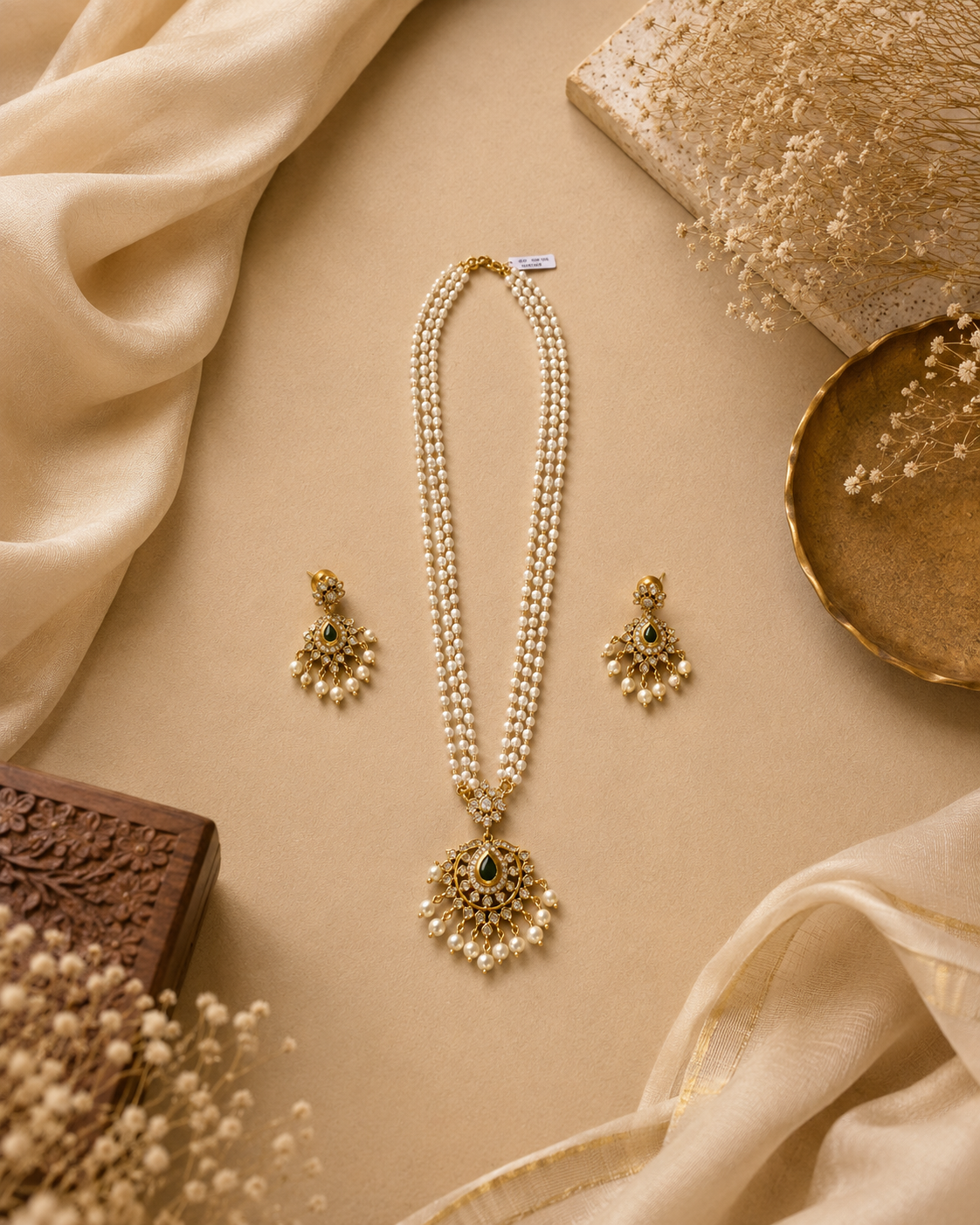 Emerald Pearl Grace set