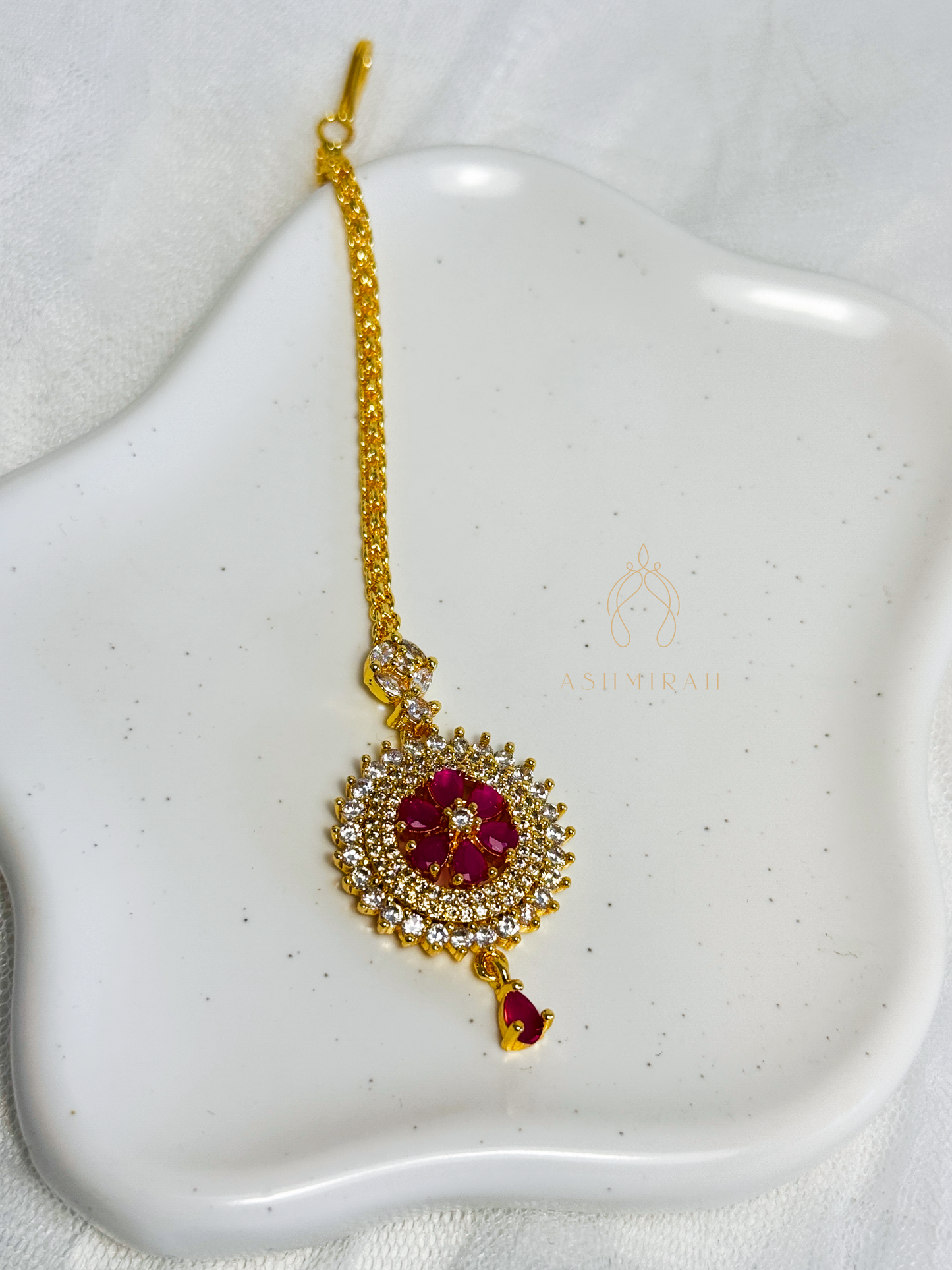 Ruby Bloom Maang Tikka