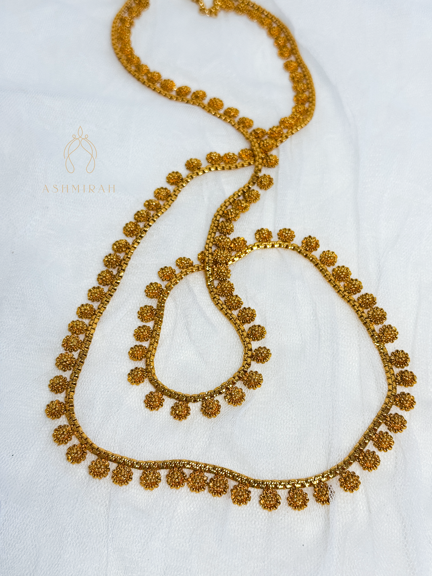 Floral Antique Hip Chain