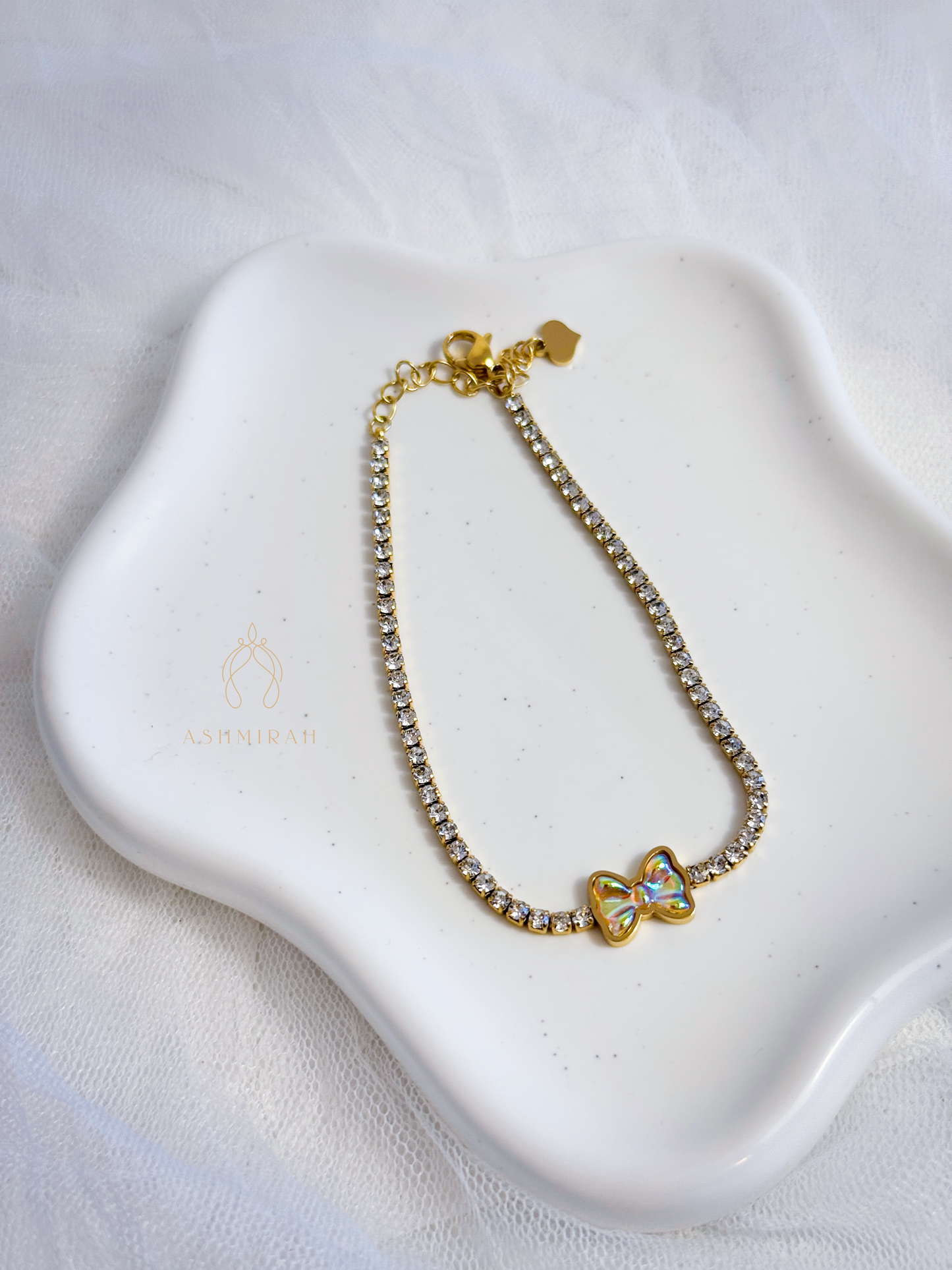 Crystal Bow Bracelet
