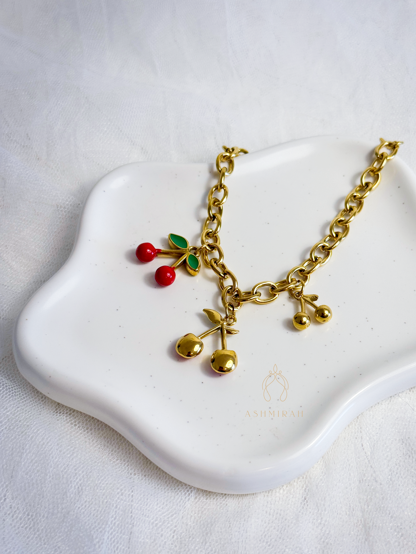 Cherry Charm Bracelet