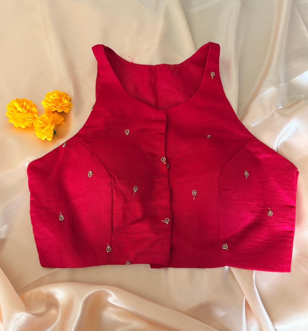 Halter neck Designer blouse 02