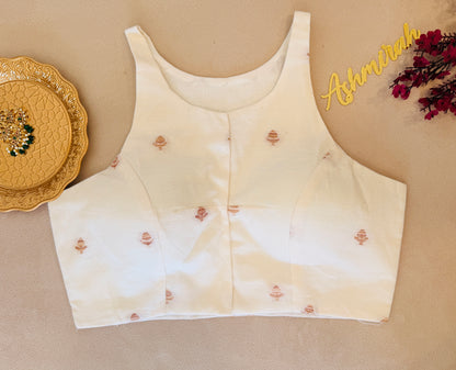 Handloom Inspired High Neck Blouse