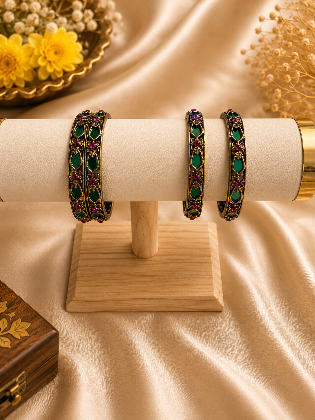 GREEN PALAKKA BANGLE