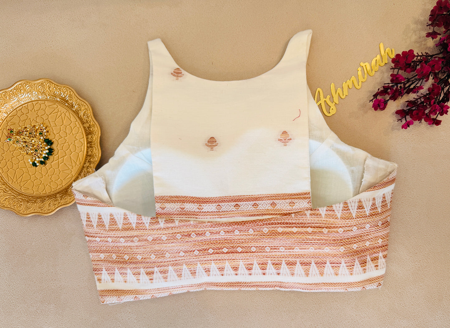 Handloom Inspired High Neck Blouse