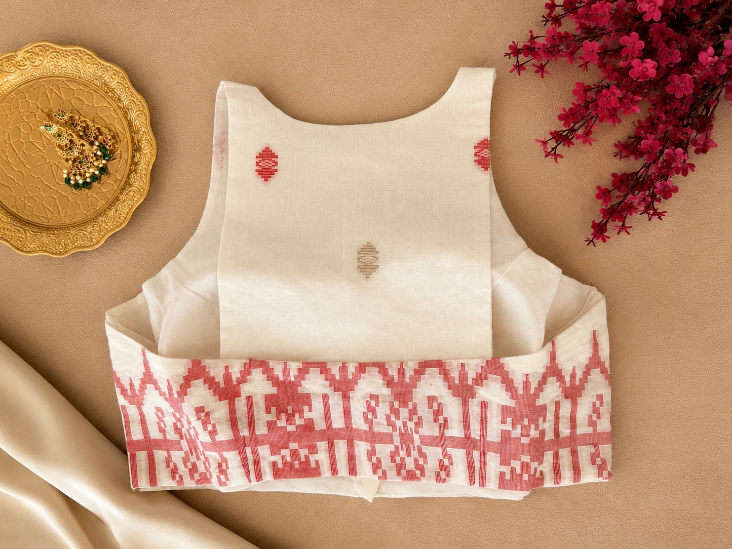 Handloom Inspired High Neck Blouse