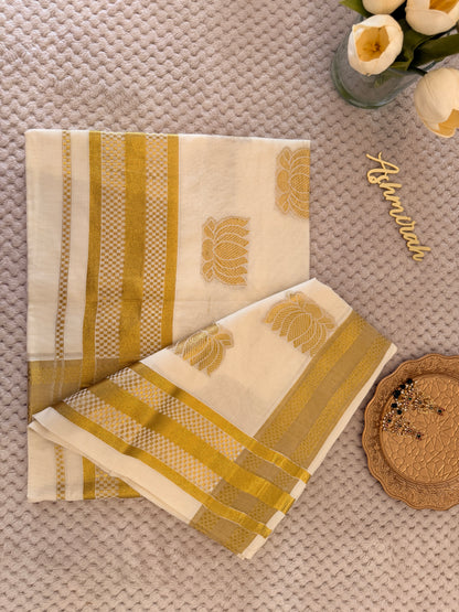 Lotus Kasav Saree