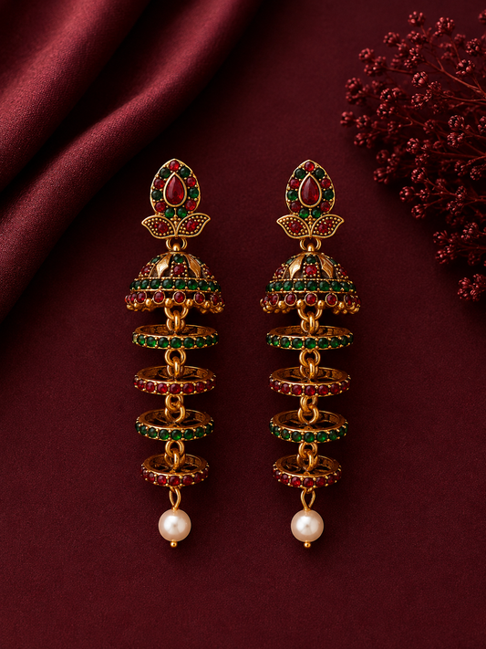 Multicolor Layer Jhumka