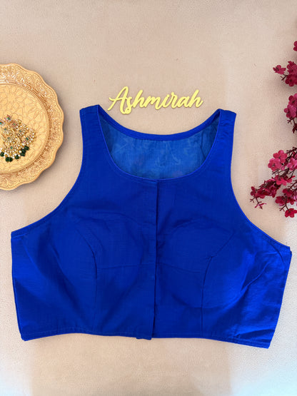 Hand-Embroidered Halter Neck Blouse