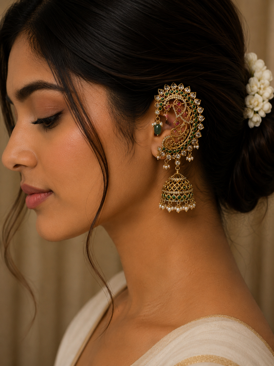 Premium Green Kemp Stone Earcuff 02