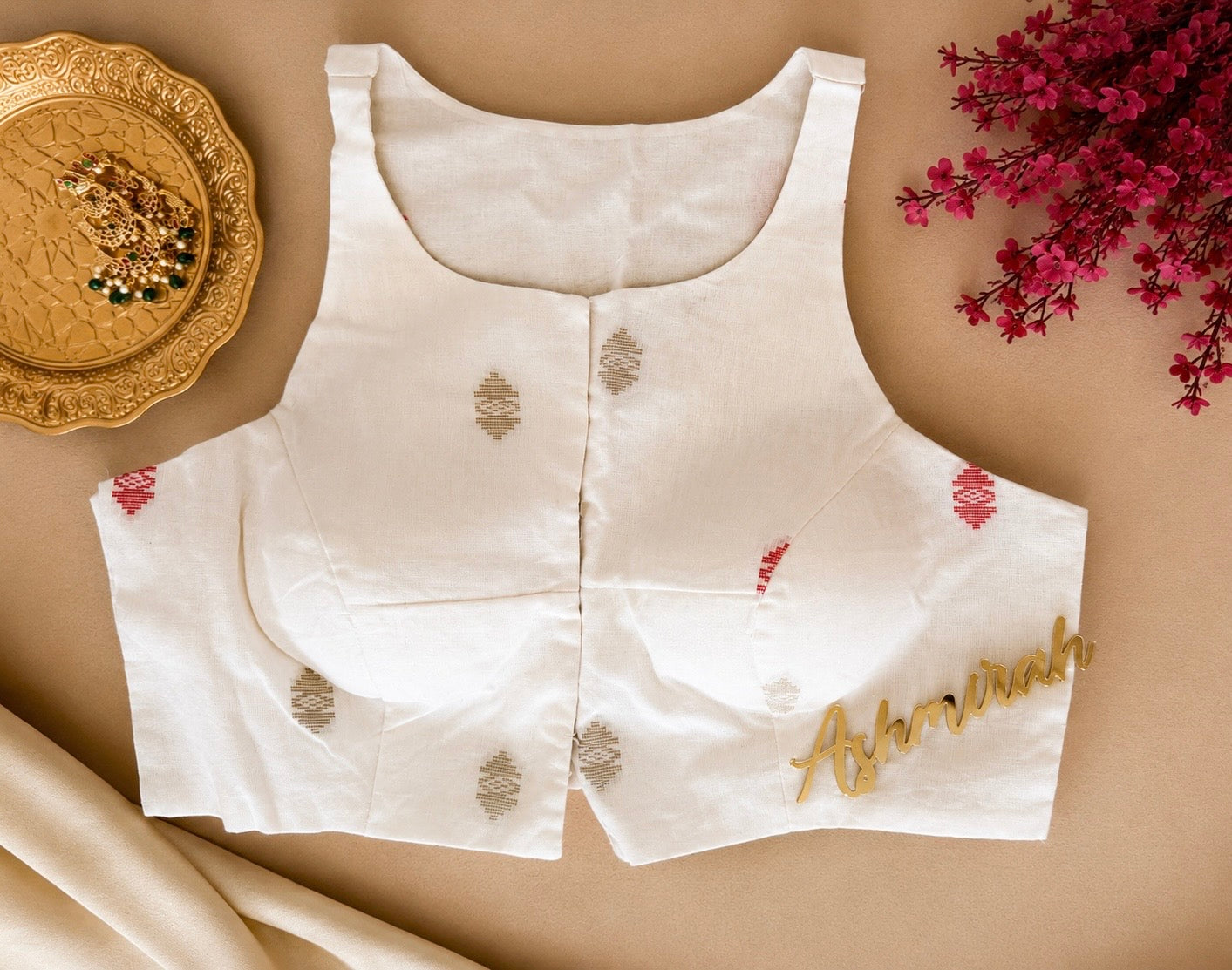 Handloom Inspired High Neck Blouse