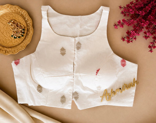 Handloom Inspired High Neck Blouse