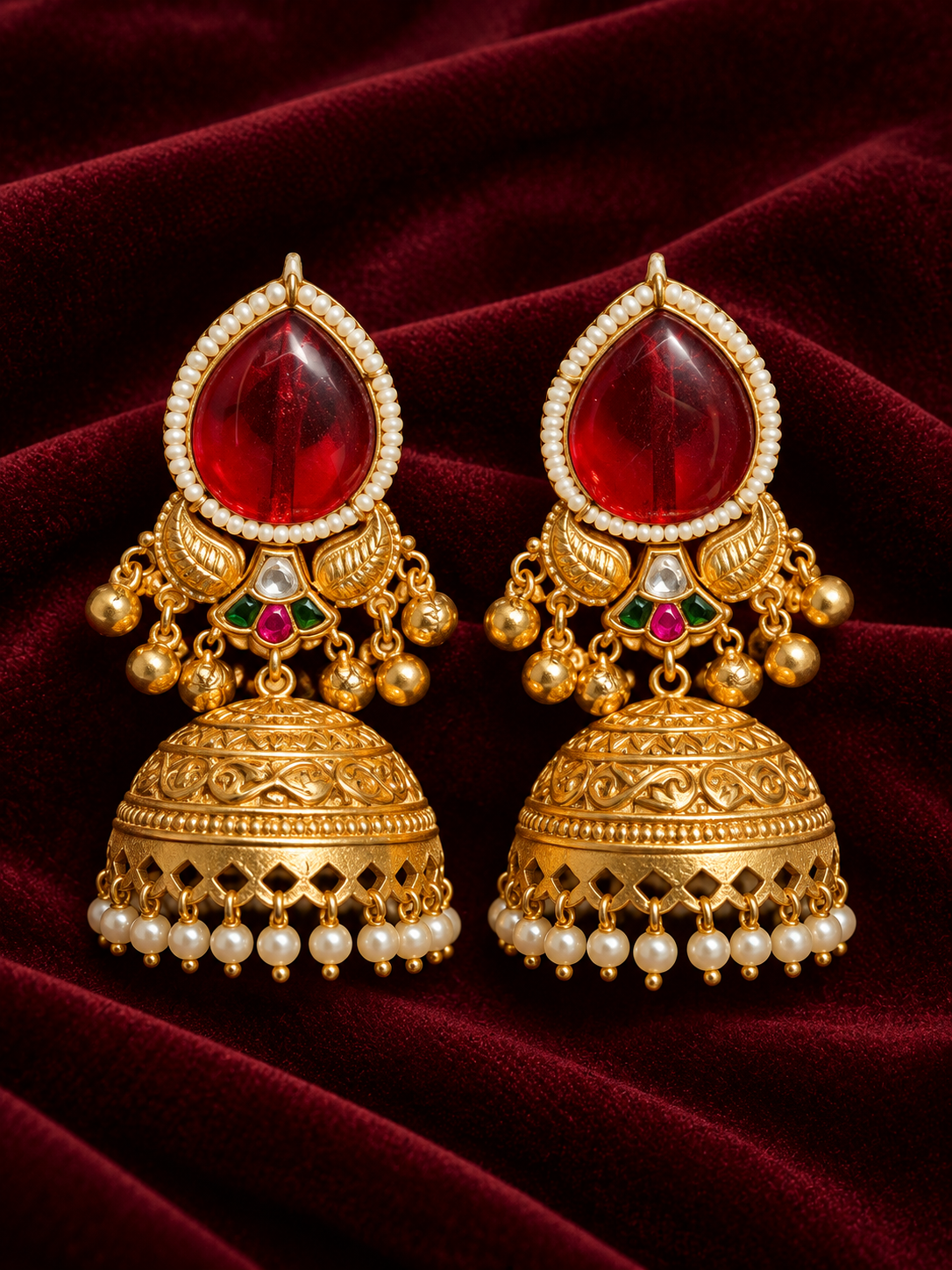 Sharvani Gold Jhumki