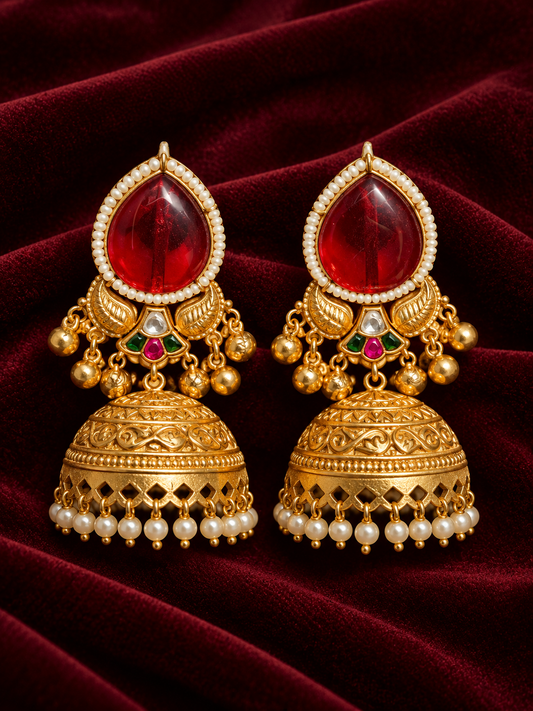 Sharvani Gold Jhumki