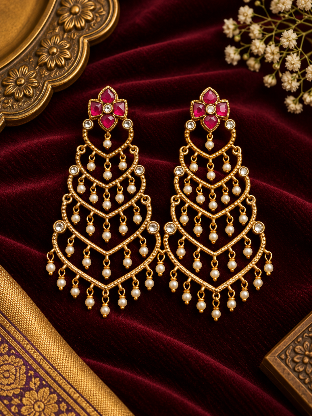 Umika Gold Danglers