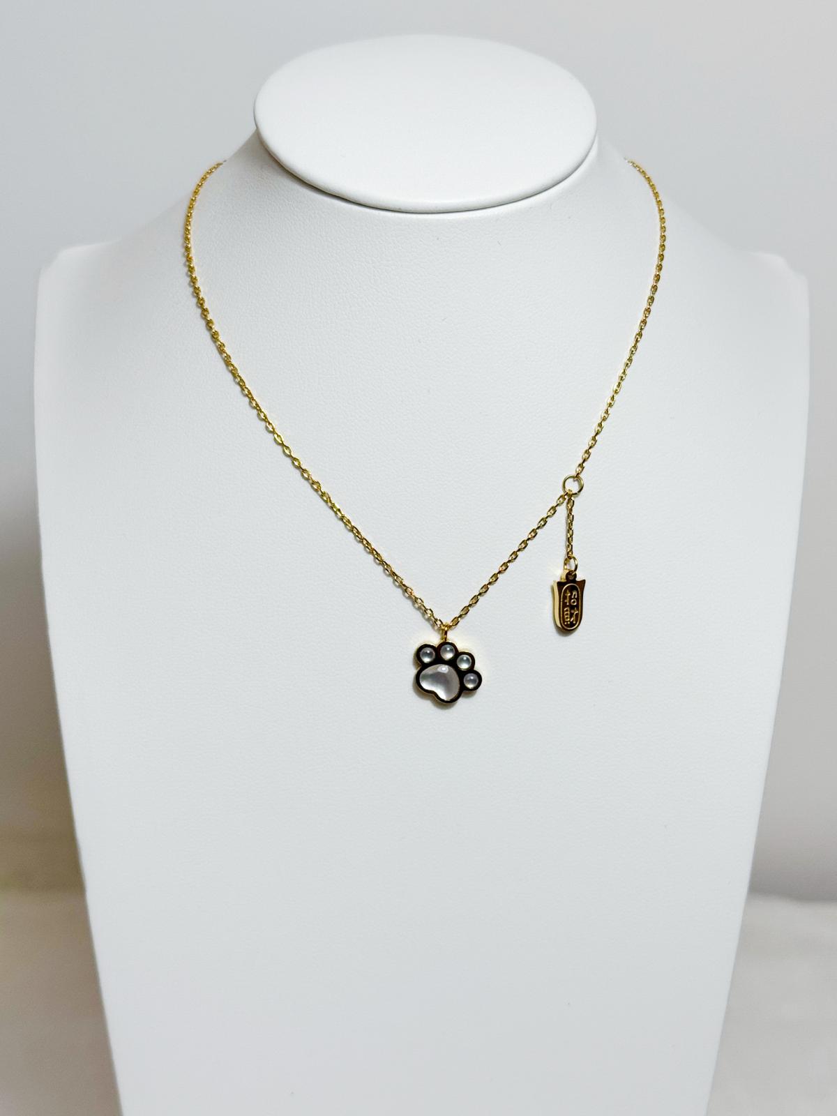 Pearly Paw Necklace
