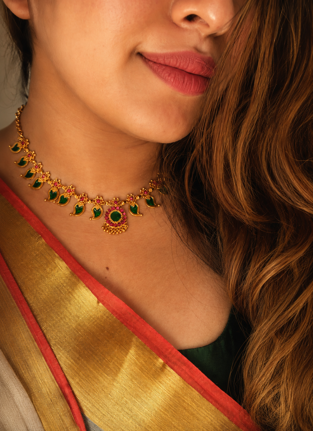 Gold finish Mangamala