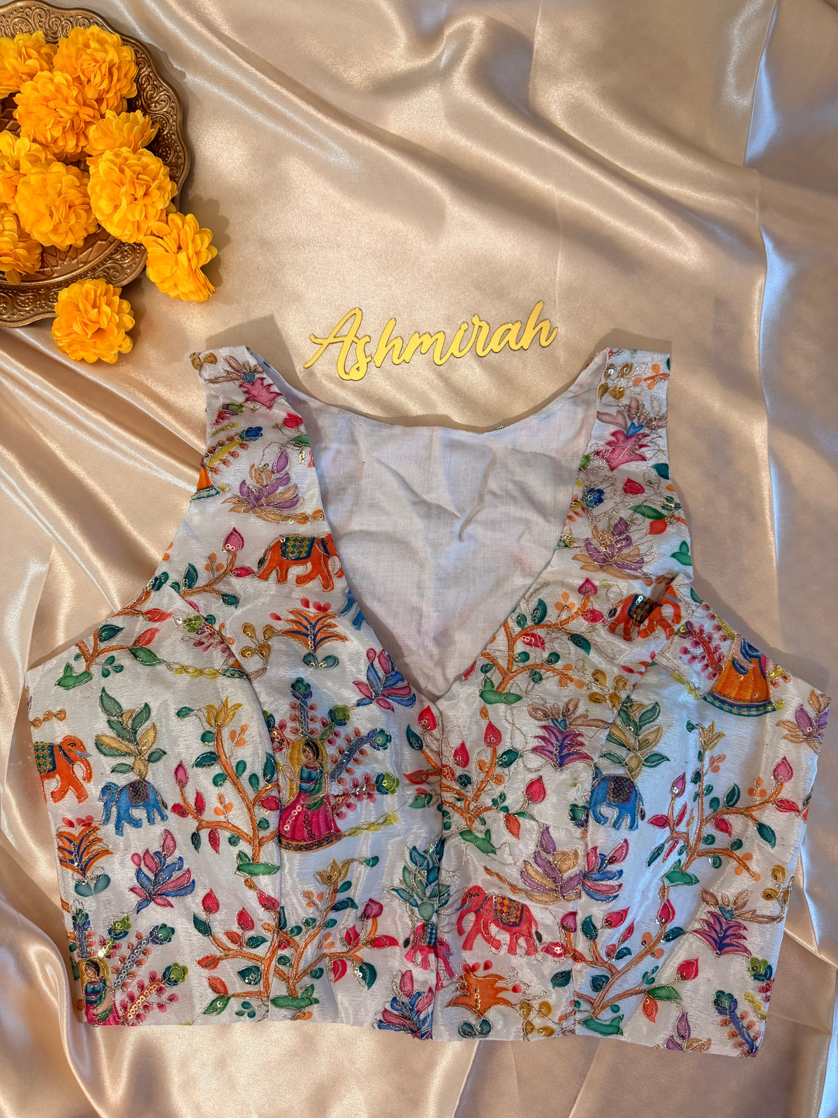Rang Vanika V neck blouse