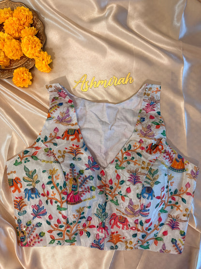 Rang Vanika V neck blouse