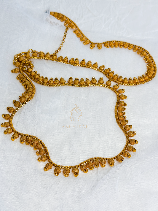 Antique Gold Beaded Hip Chain