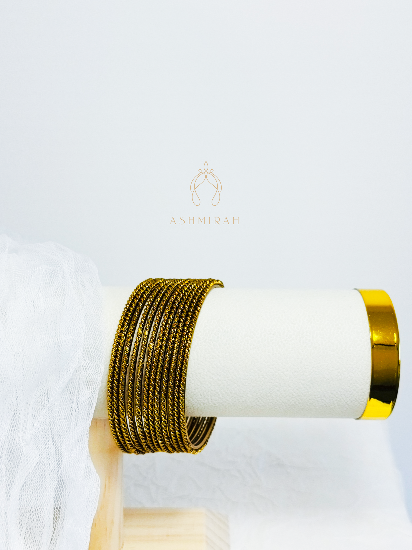 Twisted Gold Bangles