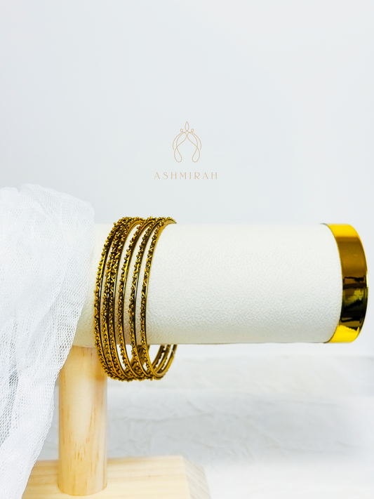 Antique gold bangles