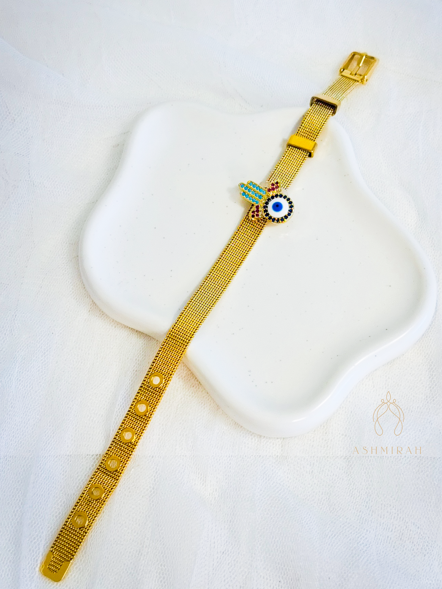 Evil Eye Mesh Bracelet