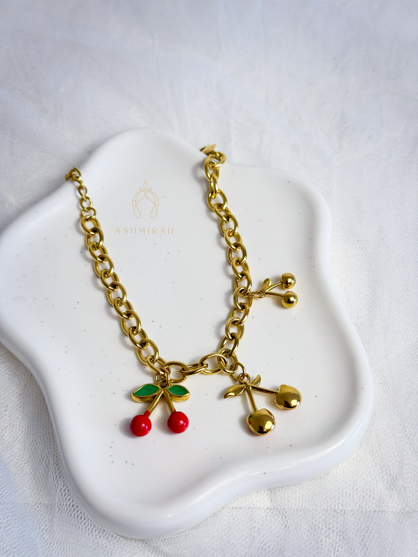 Cherry Charm Bracelet