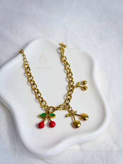 Cherry Charm Bracelet
