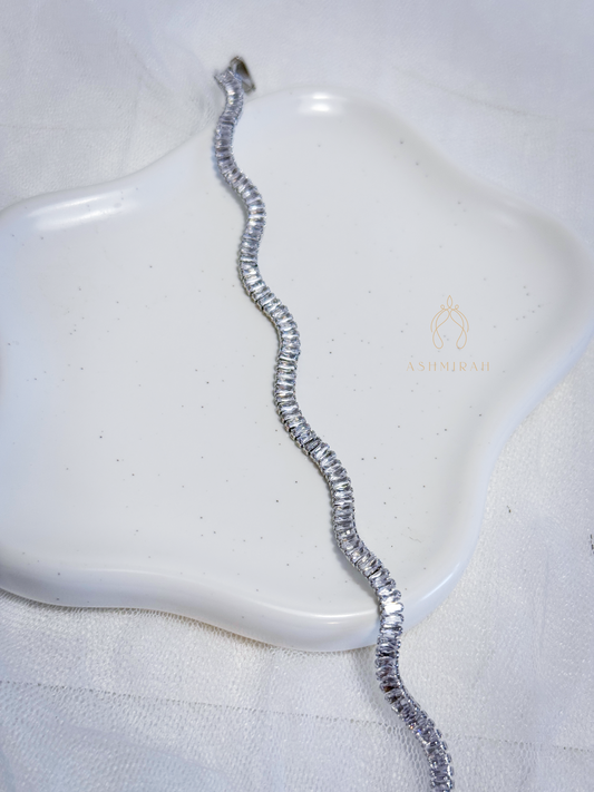 Silver Wave Bracelet