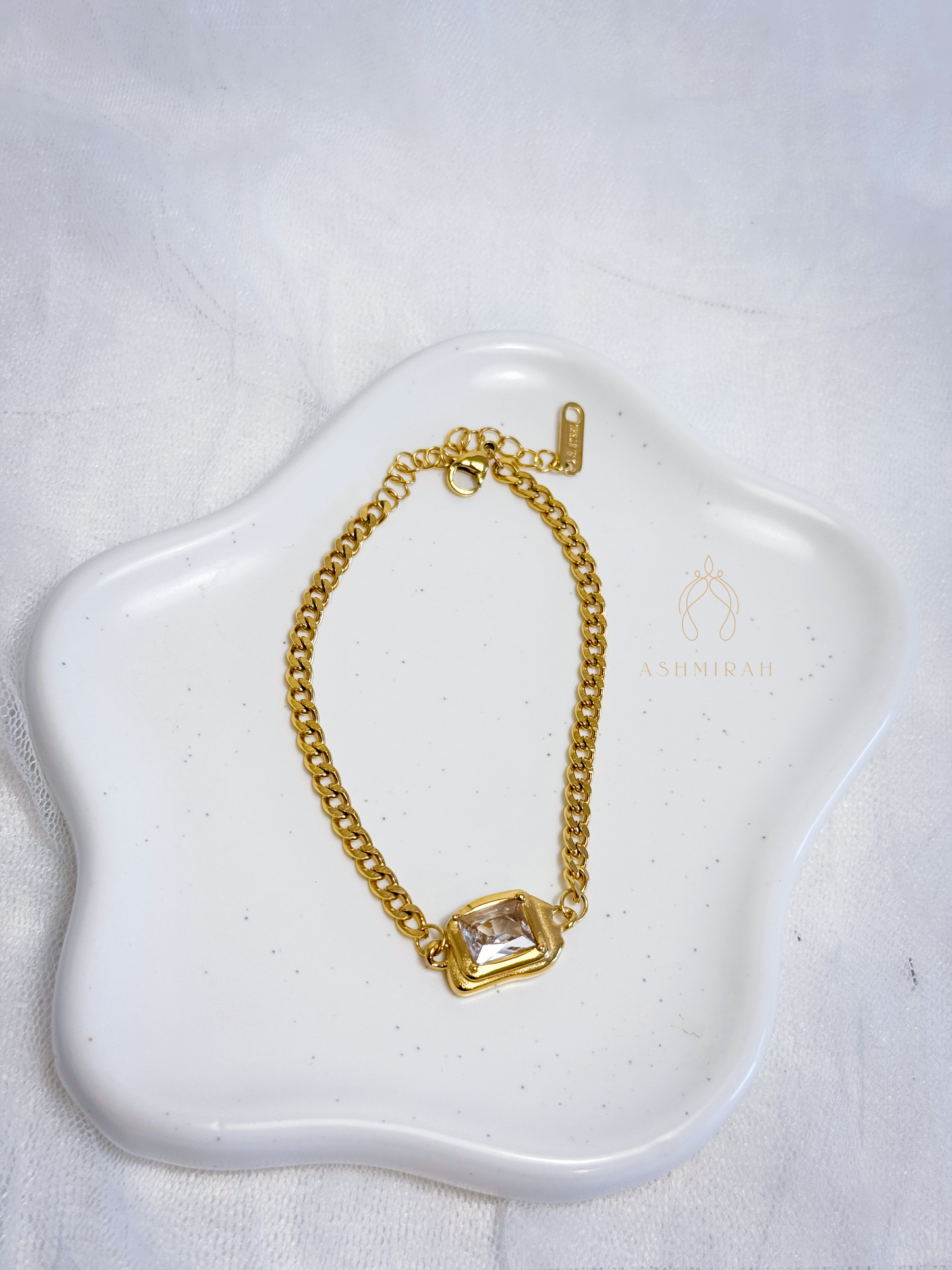 Golden Solitaire Bracelet
