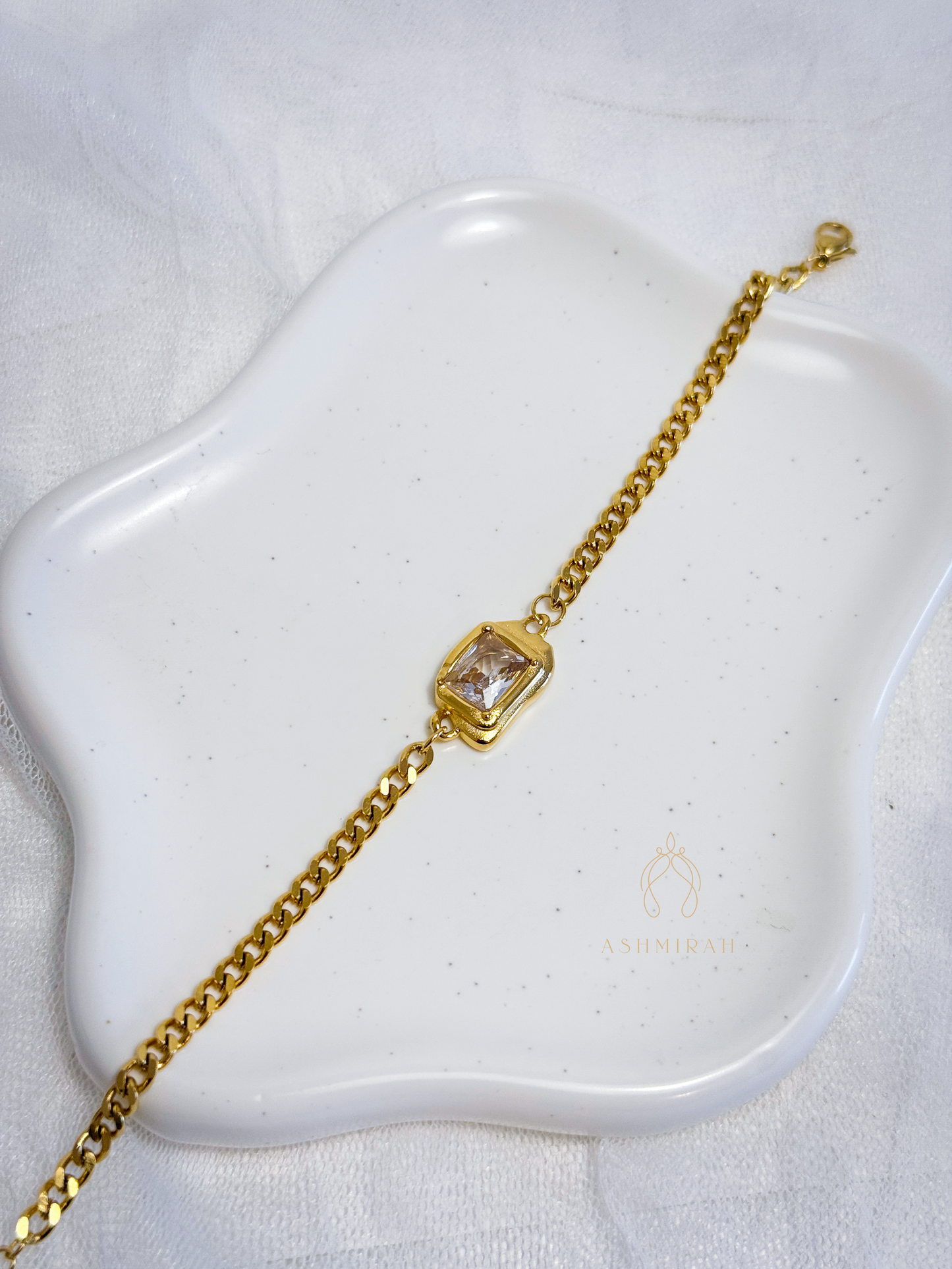 Golden Solitaire Bracelet