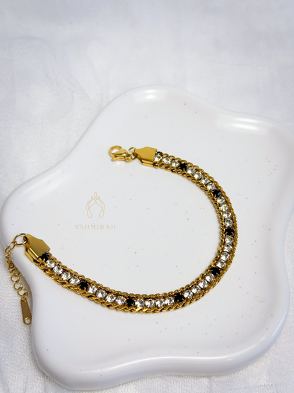 Noir Luxe Tennis Bracelet