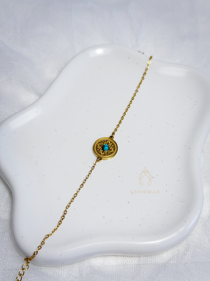 Turquoise Halo Bracelet