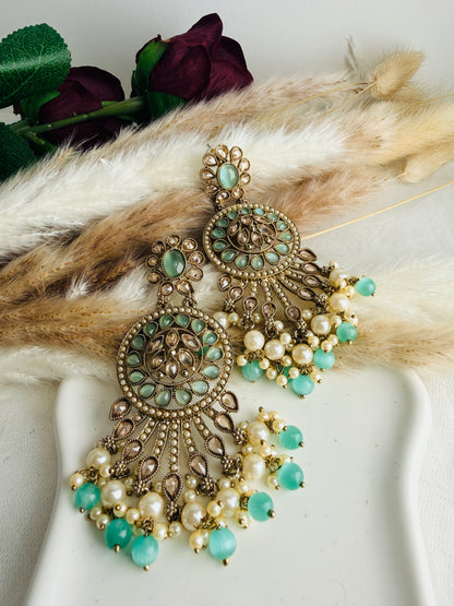 Zara Mint Chandbalis