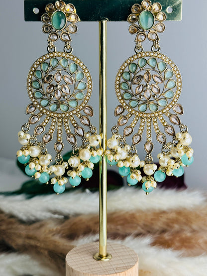Zara Mint Chandbalis