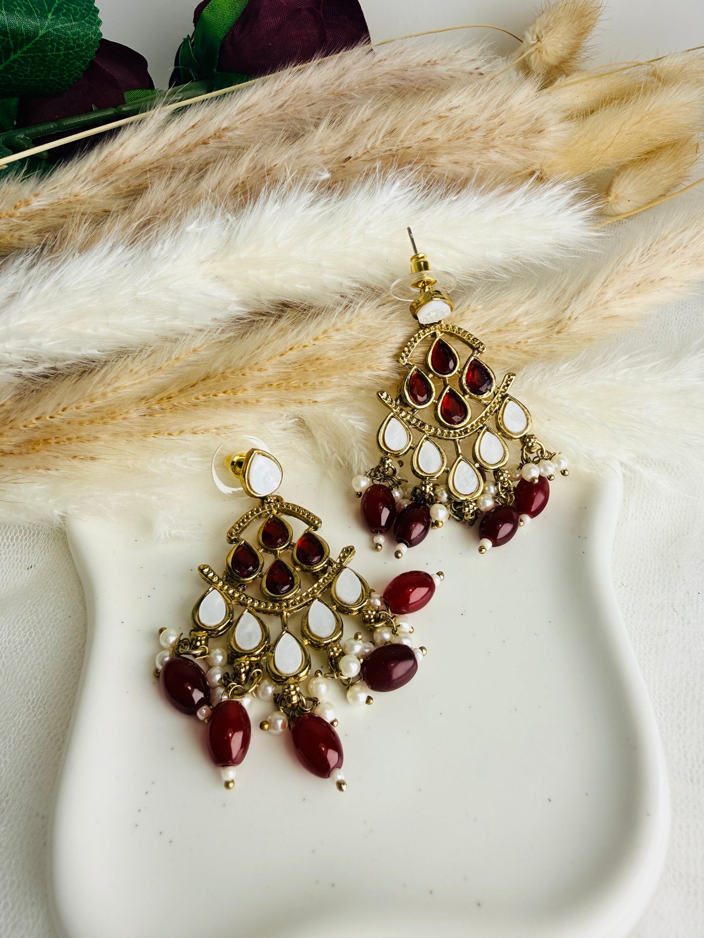 Maroon Petal Drops