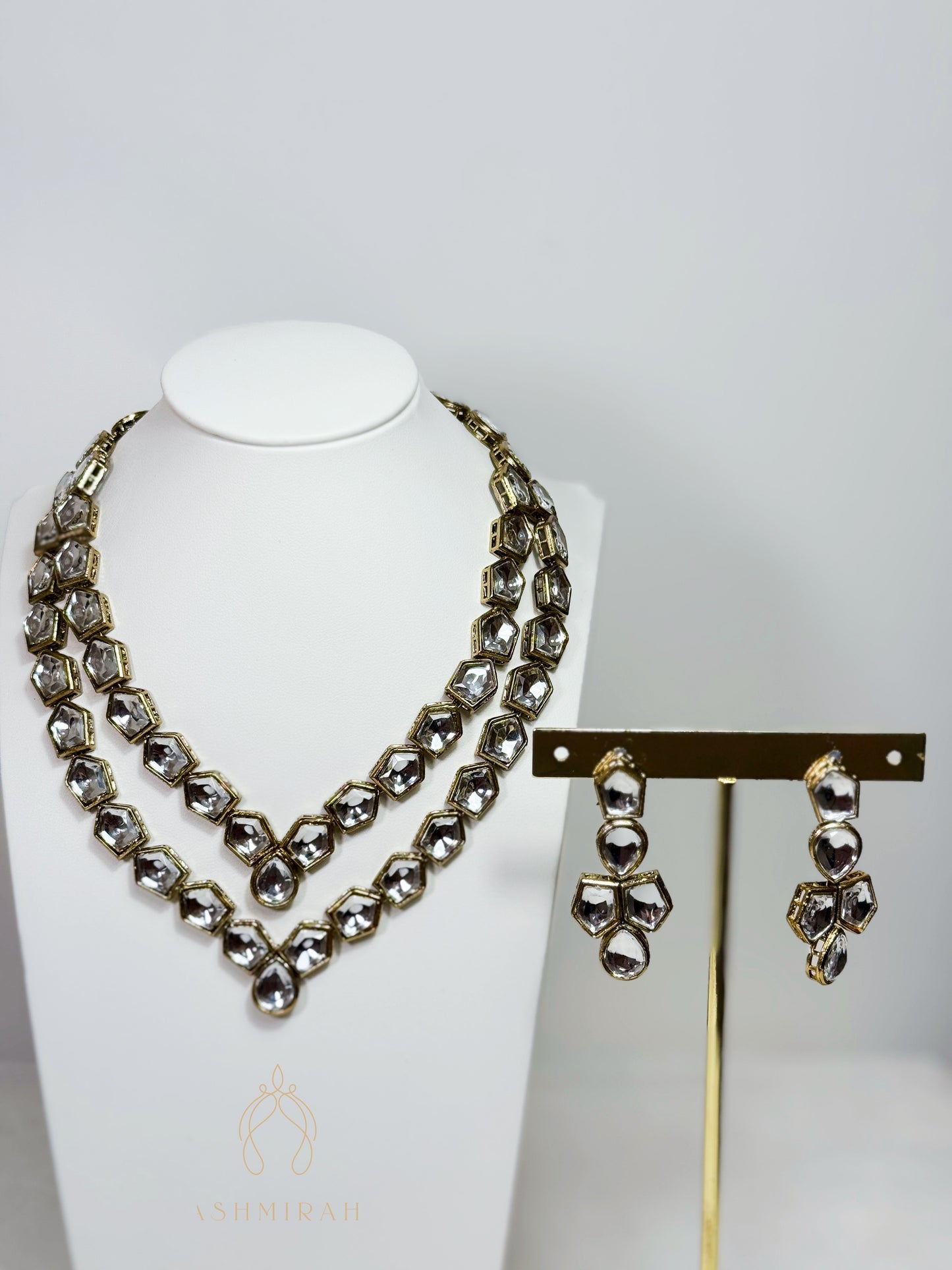 Noora Double Layer Drop Necklace