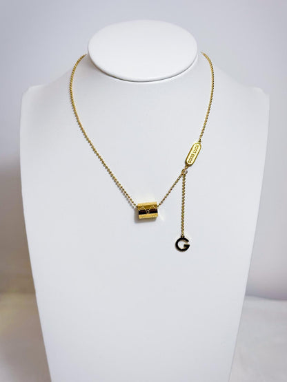 Golden Fortune Charm Necklace